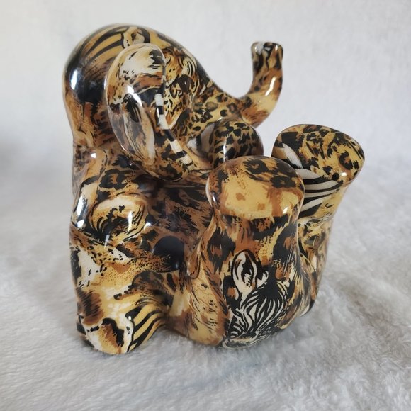 LA VIE Elephant Patchwork Figures (3) - Picture 8 of 16